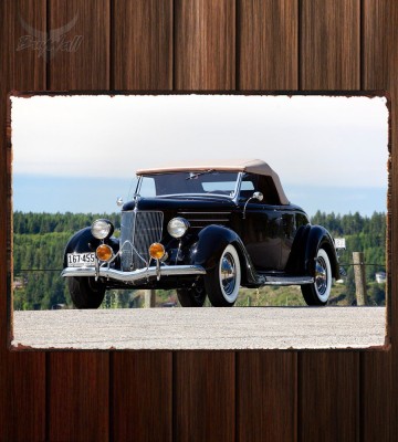 Металлическая табличка Ford V8 Deluxe Roadster (68-760)